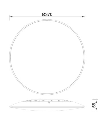 SLIM * PLAFÓN LED 37 CM - 5000K - BLANCO